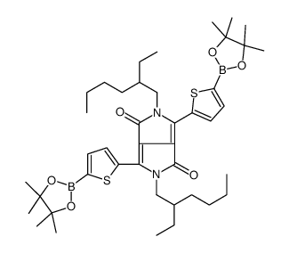 cas no 1269004-46-7 is 2,5-Bis(2-ethylhexyl)-3,6-bis(5-(4,4,5,5-tetramethyl-1,3,2-dioxaborolan-2-yl)thiophen-2-yl)pyrrolo[3,4-c ]pyrrole-1,4(2H ,5H )-dione