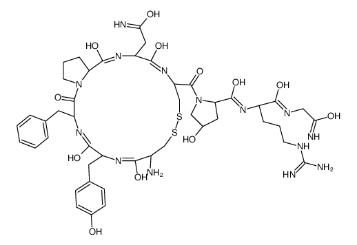 cas no 127-23-1 is (2S,4R)-1-[(3R,6S,9R,14R,17S,20S)-9-amino-17-(2-amino-2-oxoethyl)-3-benzyl-6-[(4-hydroxyphenyl)methyl]-2,5,8,16,19-pentaoxo-11,12-dithia-1,4,7,15,18-pentazabicyclo[18.3.0]tricosane-14-carbonyl]-N-[(2S)-1-[(2-amino-2-oxoethyl)amino]-5-(diaminomethylideneam