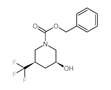 cas no 1270497-76-1 is (3S,5R)-benzyl 3-hyd(3S,5R)-benzyl 3-hydroxy-5-(trifluoromethyl)piperidine-1-carboxylate