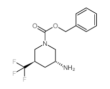cas no 1270497-80-7 is (3R,5R)-benzyl 3-amino-5-(trifluoromethyl)piperidine-1-carboxylate