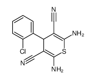 cas no 127118-60-9 is 2,6-diamino-4-(2-chlorophenyl)-4H-thiopyran-3,5-dicarbonitrile