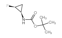cas no 127199-16-0 is Carbamic acid, (2-fluorocyclopropyl)-, 1,1-dimethylethyl ester, (1R-cis)- (9CI)