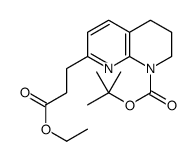 cas no 1272758-04-9 is TERT-BUTYL 7-(3-ETHOXY-3-OXOPROPYL)-3,4-DIHYDRO-1,8-NAPHTHYRIDINE-1(2H)-CARBOXYLATE