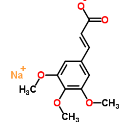 cas no 127427-04-7 is Sodium (2E)-3-(3,4,5-trimethoxyphenyl)acrylate