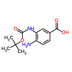 cas no 1282523-83-4 is 4-amino-3-((tert-butoxycarbonyl)amino)benzoic acid