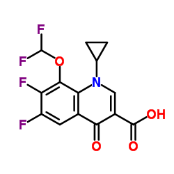 cas no 128426-95-9 is 1-cyclopropyl-8-(difluoromethoxy)-6,7-difluoro-4-oxoquinoline-3-carboxylic acid