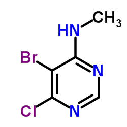 cas no 1289124-64-6 is 5-Bromo-6-chloro-N-methyl-4-pyrimidinamine