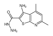 cas no 128918-28-5 is 3-Amino-4,6-dimethylthieno[2,3-b]pyridine-2-carbohydrazide