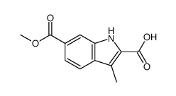 cas no 1290069-58-7 is 6-(methoxycarbonyl)-3-methyl-1H-indole-2-carboxylic acid