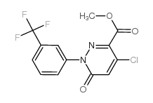 cas no 129109-18-8 is METHYL 4-CHLORO-6-OXO-1-(3-(TRIFLUOROMETHYL)PHENYL)-1,6-DIHYDROPYRIDAZINE-3-CARBOXYLATE