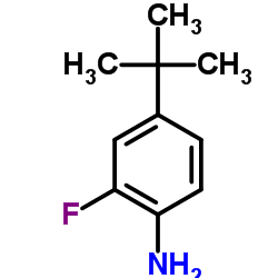 cas no 129373-04-2 is 2-Fluoro-4-(2-methyl-2-propanyl)aniline
