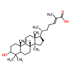 cas no 129724-83-0 is 3-hydroxylanost-9(11),24-dien-26-oic acid
