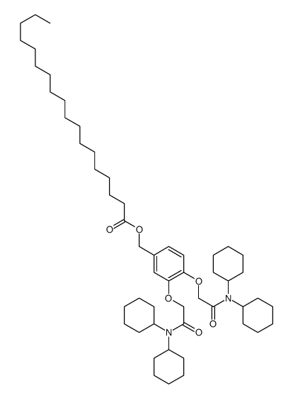 cas no 129880-73-5 is [3,4-bis[2-(dicyclohexylamino)-2-oxoethoxy]phenyl]methyl octadecanoate