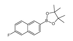 cas no 1308669-74-0 is 2-(6-fluoronaphthalen-2-yl)-4,4,5,5-tetramethyl-1,3,2-dioxaborolane