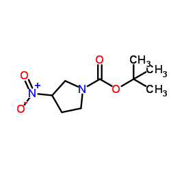 cas no 1309581-43-8 is 3-Nitro-pyrrolidine-1-carboxylic acid tert-butyl ester