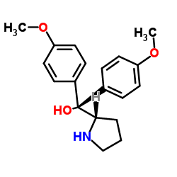 cas no 131180-57-9 is Bis(4-methoxyphenyl)[(2S)-2-pyrrolidinyl]methanol