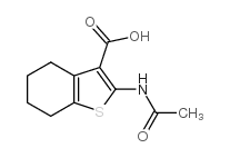 cas no 13130-43-3 is 2-acetamido-4,5,6,7-tetrahydro-1-benzothiophene-3-carboxylic acid