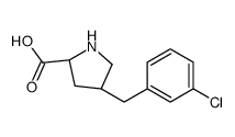 cas no 1314028-37-9 is (2S,4S)-4-(3-chlorobenzyl)pyrrolidine-2-carboxylic acid