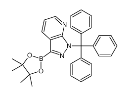cas no 1319591-26-8 is 3-(4,4,5,5-tetramethyl-1,3,2-dioxaborolan-2-yl)-1-tritylpyrazolo[3,4-b]pyridine