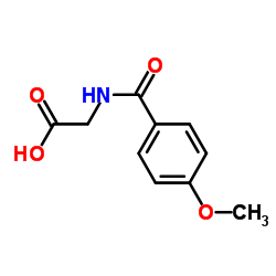 cas no 13214-64-7 is 2-(4-Methoxybenzamido)acetic acid