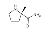 cas no 132235-43-9 is (2S)-2-Methyl-2-Pyrrolidinecarboxamide