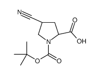 cas no 132622-71-0 is (2S,4S)-1-(tert-butoxycarbonyl)-4-cyanopyrrolidine-2-carboxylic acid