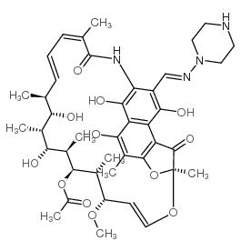 cas no 13292-45-0 is Rifamycin,3-[(1-piperazinylimino)methyl]-