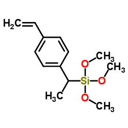 cas no 134000-44-5 is Trimethoxy[1-(4-vinylphenyl)ethyl]silane