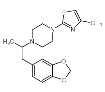 cas no 13409-53-5 is 2-[4-[1-(1,3-benzodioxol-5-yl)propan-2-yl]piperazin-1-yl]-4-methyl-1,3-thiazole
