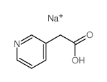 cas no 13445-43-7 is 3-Pyridineacetic acid,sodium salt (1:1)