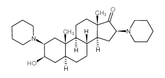 cas no 13522-14-0 is Androstan-17-one, 3-hydroxy-2,16-di-1-piperidinyl-,(2,3,5,16)-(9CI)