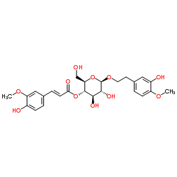 cas no 136055-64-6 is (E)-2-(3-Hydroxy-4-methoxyphenyl)ethyl 4-[3-(4-hydroxy-3-methoxyphenyl)-2-propenoate] beta-D-glucopyranoside