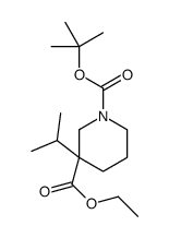 cas no 1363166-24-8 is 3-Ethyl 1-(2-methyl-2-propanyl) 3-isopropyl-1,3-piperidinedicarbo xylate
