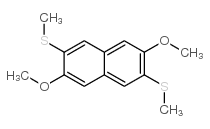 cas no 136559-34-7 is 2,6-Dimethoxy-3,7-bis(methylthio)-naphthalene