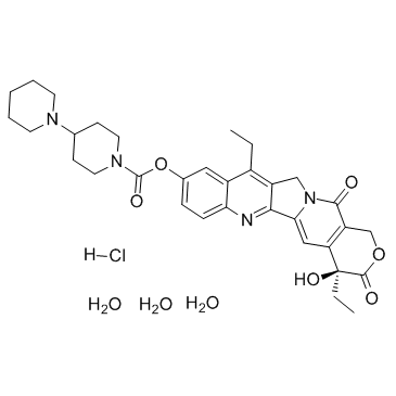 cas no 136572-09-3 is Irinotecan Hydrochloride Trihydrate