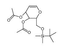 cas no 136656-49-0 is [(2R,3R,4R)-3-acetyloxy-2-[[tert-butyl(dimethyl)silyl]oxymethyl]-3,4-dihydro-2H-pyran-4-yl] acetate
