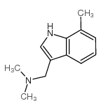 cas no 13712-78-2 is N,N-dimethyl-1-(7-methyl-1H-indol-3-yl)methanamine
