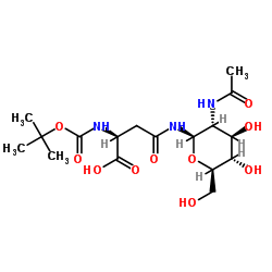 cas no 137255-40-4 is nomega-(2-acetamido-2-deoxy-beta-d-glucopyranosyl)-nalpha-(tert-butoxycarbonyl)-l-asparagine