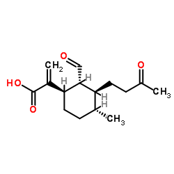 cas no 137288-61-0 is 2-[(1R,2R,3S,4R)-2-Formyl-4-methyl-3-(3-oxobutyl)cyclohexyl]acryl ic acid