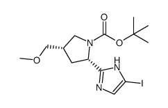 cas no 1378391-86-6 is tert-Butyl (2S,4S)-2-(5-iodo-1H-imidazol-2-yl)-4-(methoxymethyl)pyrrolidine-1-carboxylate
