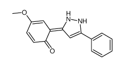 cas no 138580-54-8 is 4-methoxy-6-(5-phenyl-1,2-dihydropyrazol-3-ylidene)cyclohexa-2,4-dien-1-one