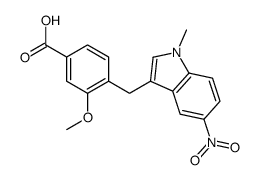 cas no 138681-67-1 is 3-methoxy-4-[(1-methyl-5-nitroindol-3-yl)methyl]benzoic acid