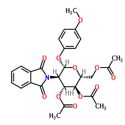 cas no 138906-41-9 is 4-methoxyphenyl 3,4,6-tri-o-acetyl-2-deoxy-2-phthalimido-beta-d-glucopyranoside
