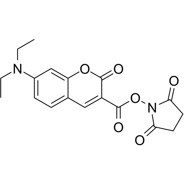 cas no 139346-57-9 is 7-(Diethylamino)coumarin-3-carboxylic acid N-succinimidyl ester
