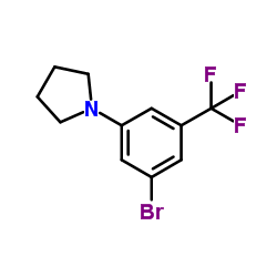 cas no 1396780-06-5 is 1-[3-Bromo-5-(trifluoromethyl)phenyl]pyrrolidine