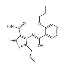 cas no 139756-04-0 is 2-methyl-4-[(2-propoxybenzoyl)amino]-5-propylpyrazole-3-carboxamide