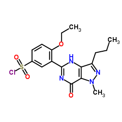 cas no 139756-22-2 is 4-Ethoxy-3-(1-methyl-7-oxo-3-propyl-6,7-dihydro-1H-pyrazolo[4,3-d]pyrimidin-5-yl)benzene-1-sulfonyl chloride