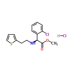 cas no 141109-19-5 is D-(+)-Methyl-alpha-(2-thienylethamino)(2-chlorophenyl)acetate hydrochloride