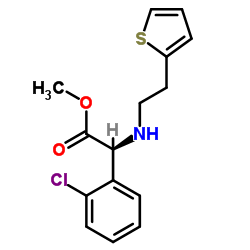 cas no 141109-20-8 is methyl (2S)-2-(2-chlorophenyl)-2-(2-thiophen-2-ylethylamino)acetate