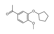 cas no 141184-48-7 is 1-(3-(CYCLOPENTYLOXY)-4-METHOXYPHENYL)ETHANONE
